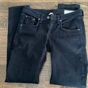 Black/Coal Rag & Bone Tall Skinny Jeans